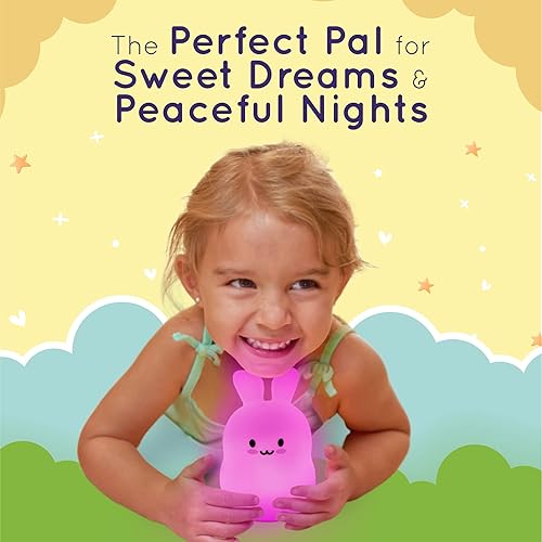 Miniatura 8 de Lumipets Luz nocturna de animales para niños luz de guardería de silicona para bebés y niños luz nocturna blanda para habitación de niños luces