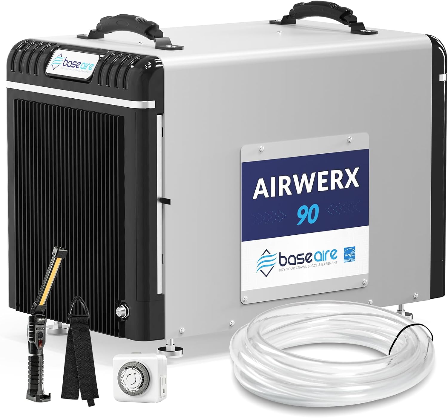BaseAire AirWerx 90 Crawlspace Dehumidifier and BaseAire Accessory Package