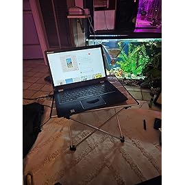 iClimb Ultralight Compact Camping Folding Table with Carry Bag (Silver - L)