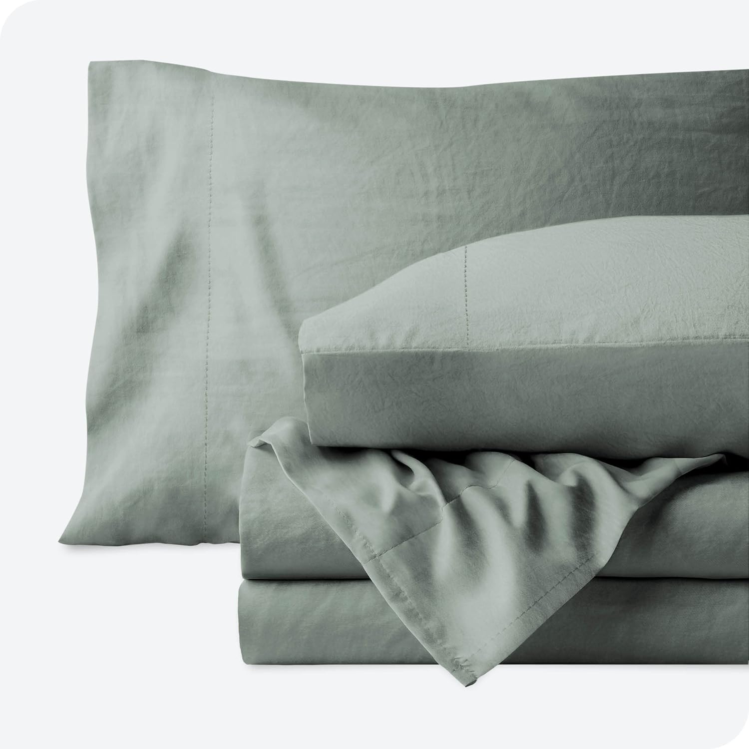 Bare Home Sandwashed Twin XL Sheet Set - College Dorm Size - Premium 1800 Ultra-Soft Microfiber Twin Extra Long Sheets - Incredible Softness - Deep Pocket - Bed Sheets (Twin XL, Sandwashed Slate) : Home & Kitchen