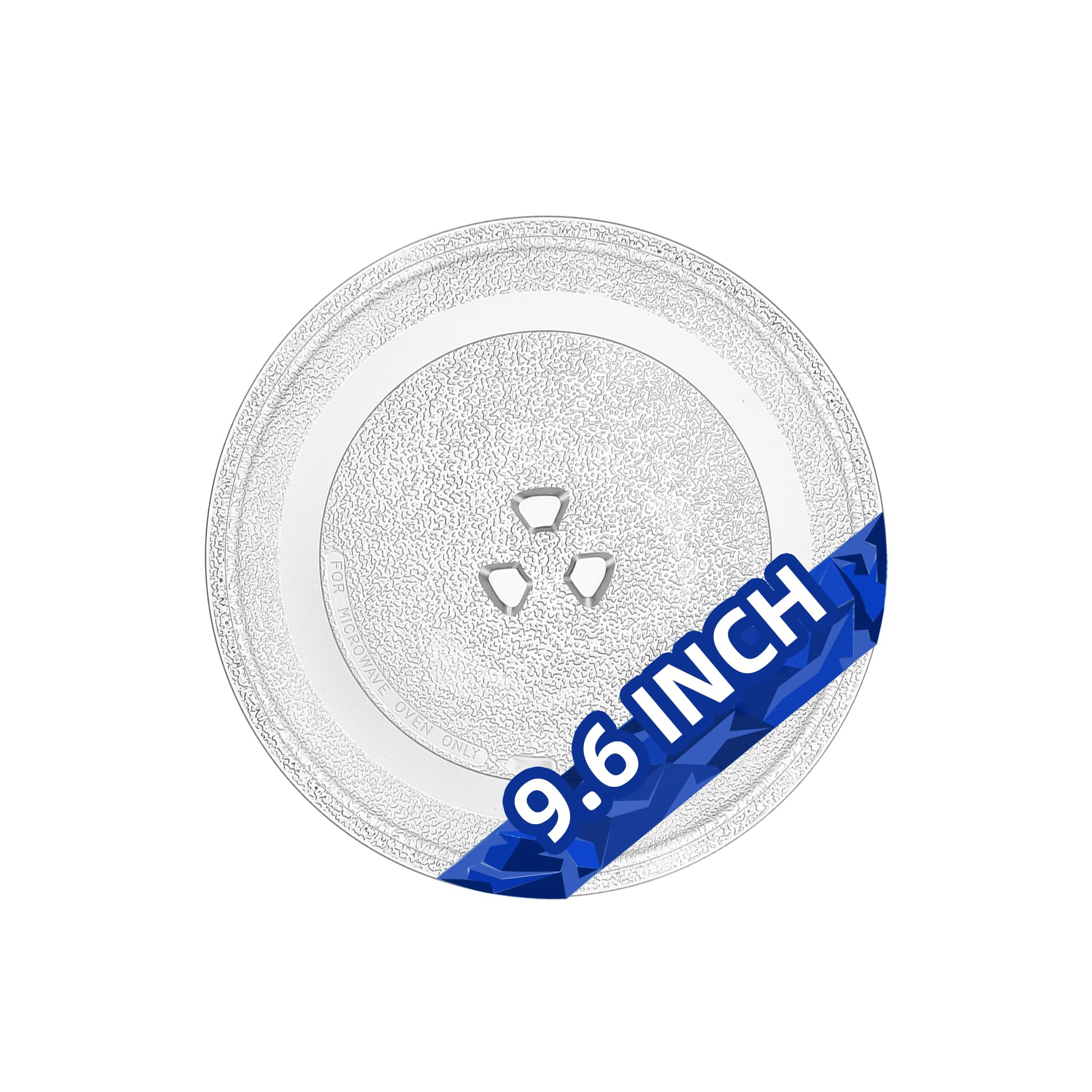 9.6 Inch Microwave Glass Plate - Durable Replacement Microwave Glass Plate for Small &amp; Retro Microwaves (0.7 Cu Ft, 700W), Good Price Quick Fix