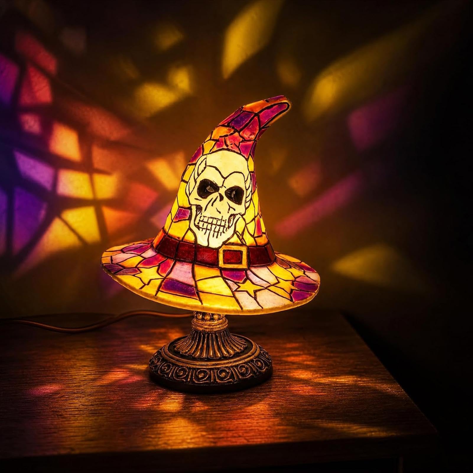 Lampada di Halloween - Spooky USB Plug-in Scrivania Comodino Luce | Lampada da scrivania per casa, vacanze, libreria, corridoio, comodino, camera da letto, ufficio, mensola