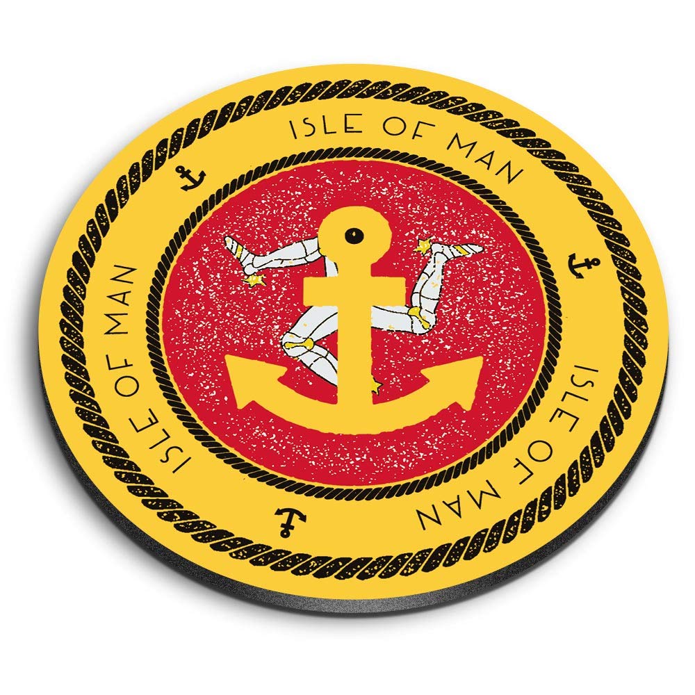 1 x Round MDF Magnet - Isle of Man TT Britian UK 7944