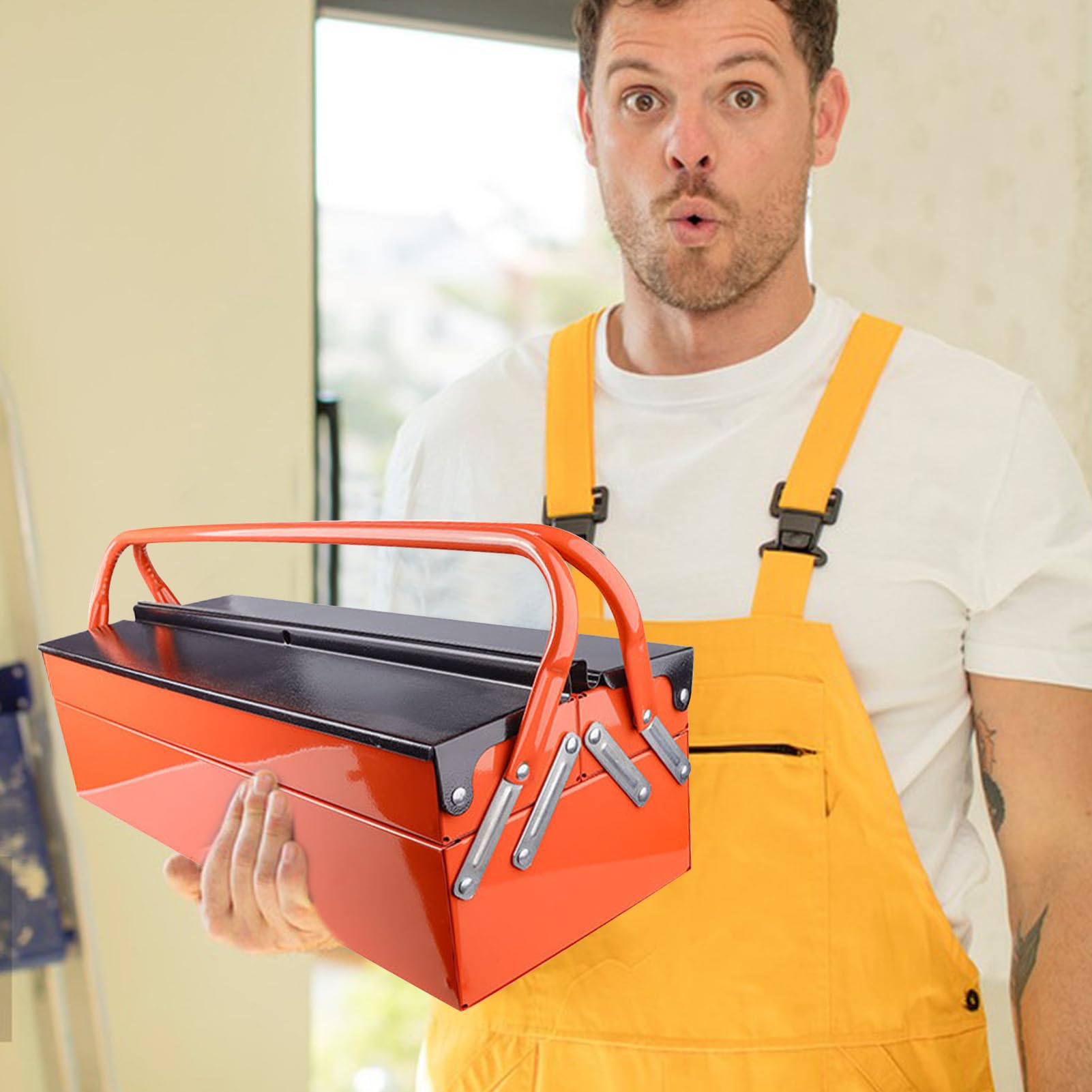 Organizzatore Per Cassetta Degli Attrezzi 3 con di Archiviazioni Multipli | Design Multifunzionale Compatto Pieghevole con Struttura Robusta per Auto Ufficio Bagagliaio Garage