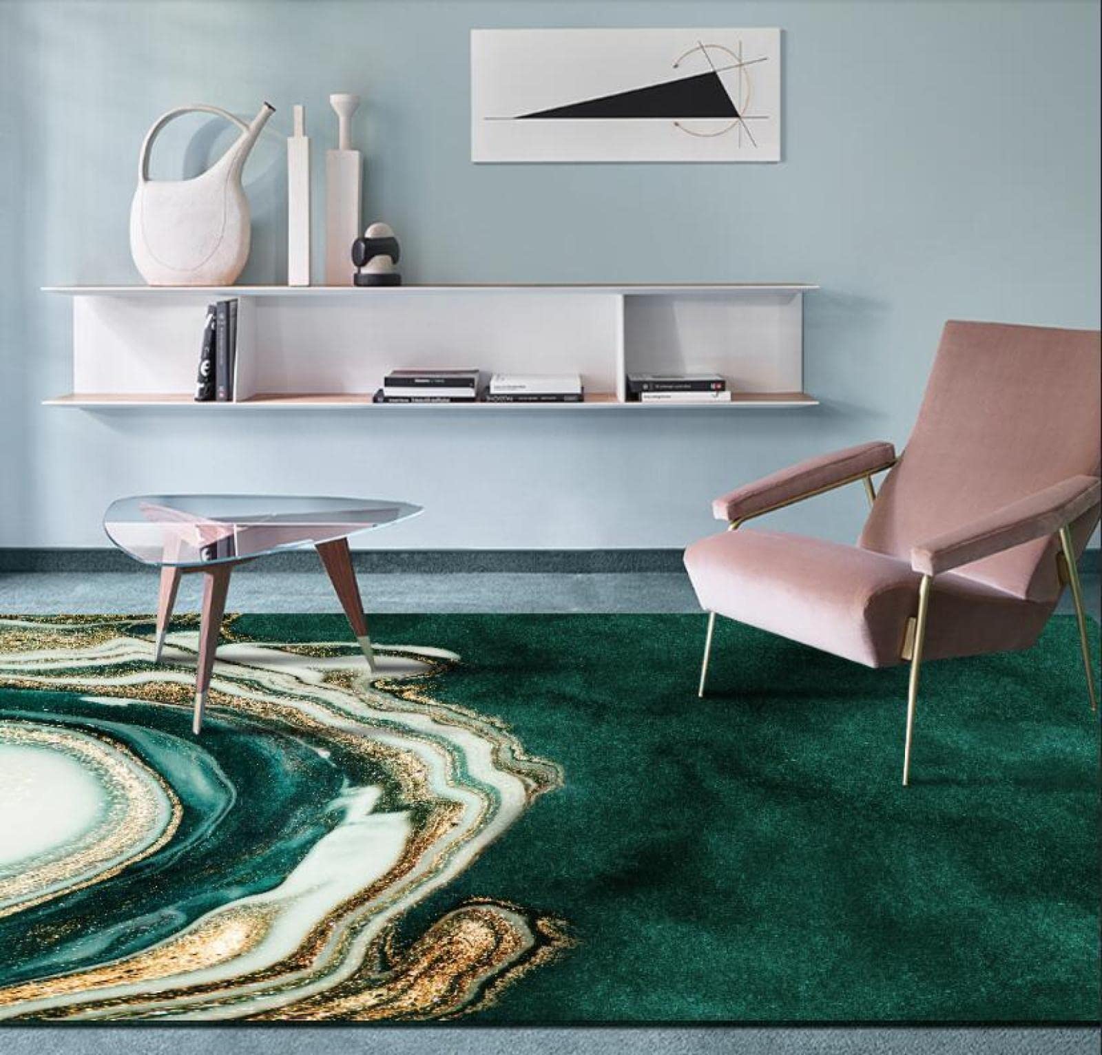 Tapijt 160x230cm Zacht Kortpolig grote Gebied tapijten Woonkamer Eetkamer Slaapkamer Vloerkleed Antislip kinderkamer,Kleurafvlakkend ontwerp Rectangular 160 x 230 cm