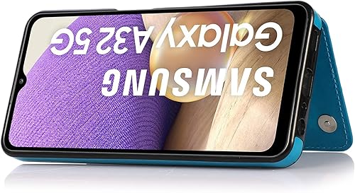 Miniatura 5 de Funda de teléfono para Samsung Galaxy A32 5G de 6.5 pulgadas con protector de pantalla de vidrio templado, tarjeterotarjeterocartera, soporte para