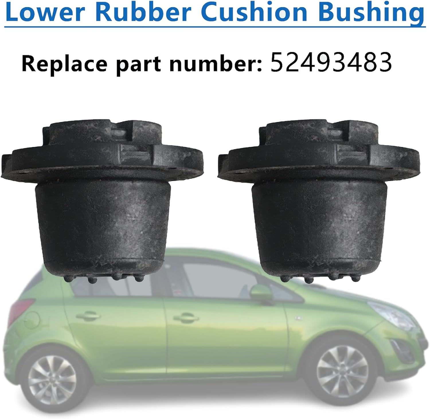 2PCS Lower Rubber Cushion Bushing Radiator Mount Insulator for Chevrolet Malibu 2004-2008 Impala 2014-2019 for Cadillac XTS 2013-2019 for Pontiac G6 2005-2010 Replaces 52493483