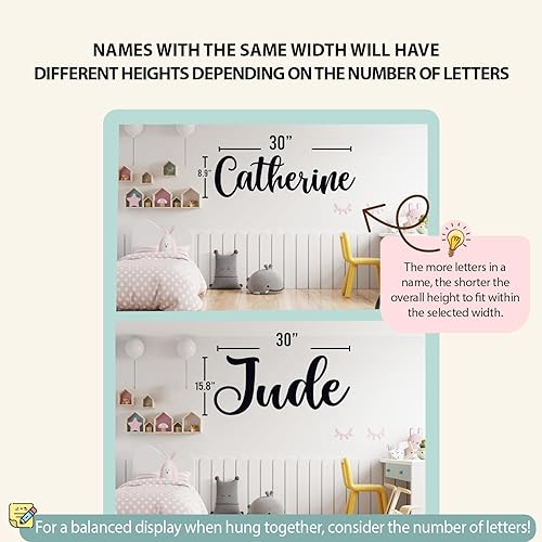 Miniatura 5 de Letrero de nombre personalizado para cuarto de bebé, letreros de madera personalizados para habitación de niños, letrero de nombre personalizado