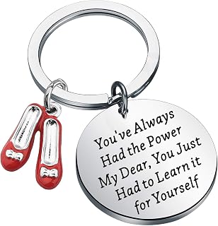 Gzrlyf You've always Had the Power My Dear Inspirational Keychain Encouragement Gifts Graduation Gifts