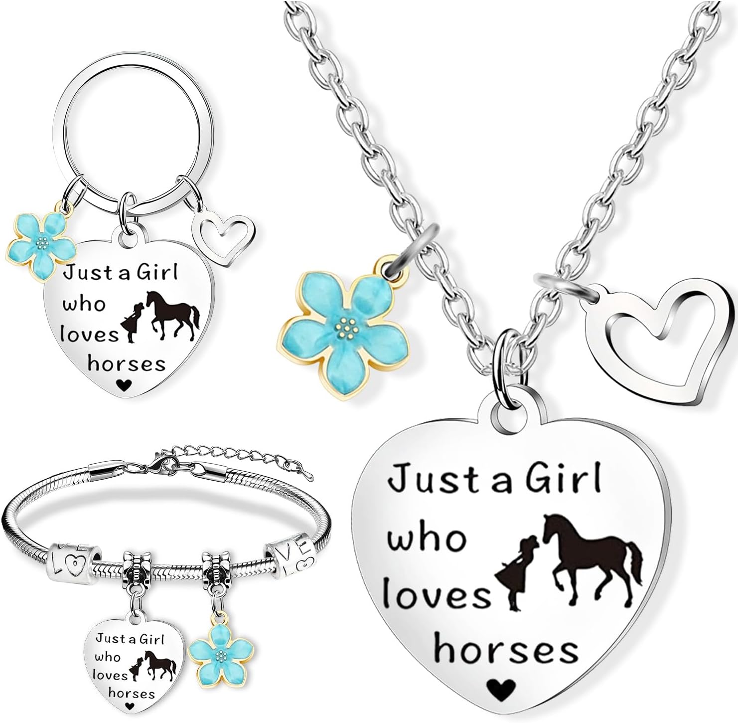 AFORENTIER Hose Lover Taylor Lover Mom Daughter Granddaughter Auntie Sister Awesome Friendship Keyring Bracelet Necklaces Gifts for Daughter/Granddaughter/Auntie/Sister/Mom