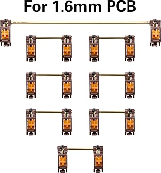 KPREPUBLIC PAIGU PCB Stabilizer for Gaming Mechanical Keyboard gh60 for 1.2mm PCB 1.6mm Clip in PCB CSTC40 60 68 75 84 96 87 104 96 98 (Paigu Stabilizer Type B for 1.6mm PCB)
