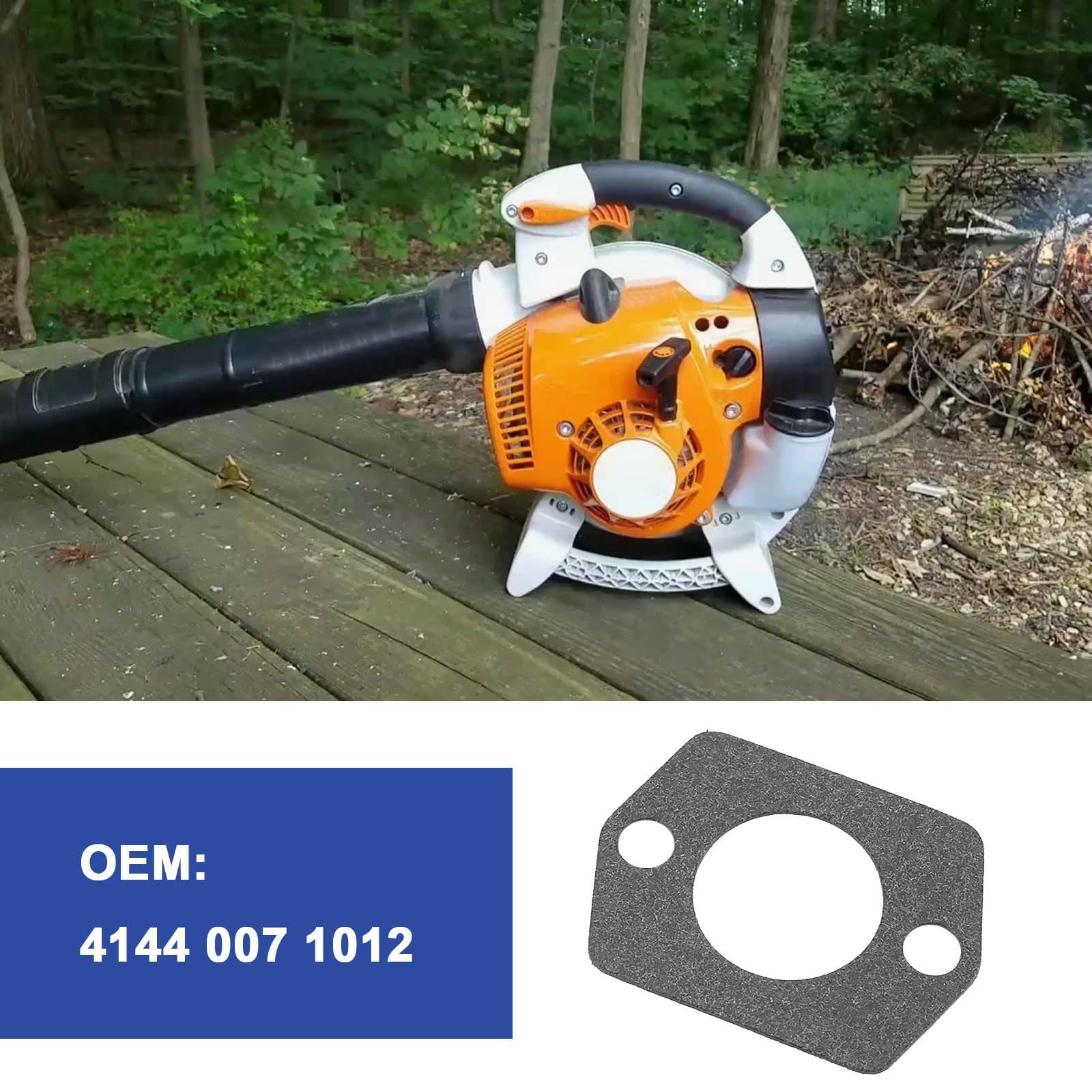 1Set Vergasermontagedichtung Ersatzteil 4144 007 1012 4144-007-1012 Kompatibel mit STIHL BG56 BG66 BG86 BR200 FC56 FC70