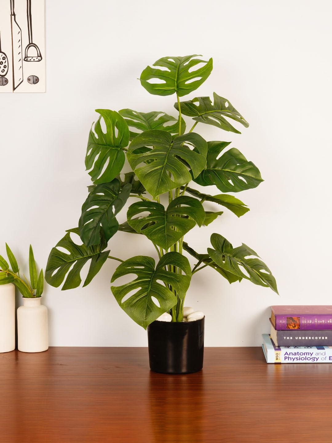 Arick Decor Rubber Plant - Realistic Faux Tree -9