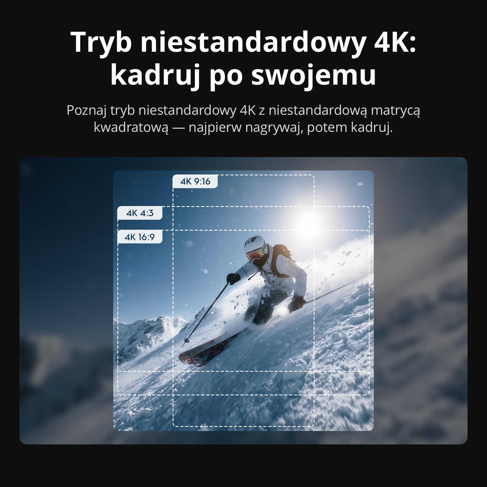 DJI Osmo Action 6 Capture More Combo, kamera sportowa 8K do różnych scenariuszy | 1/1.1″ Square Sensor, f/2.0–f/4.0 Variable Aperture, Cold-Resistant Design, 4hrs Battery, With 1.5m Extension Rod