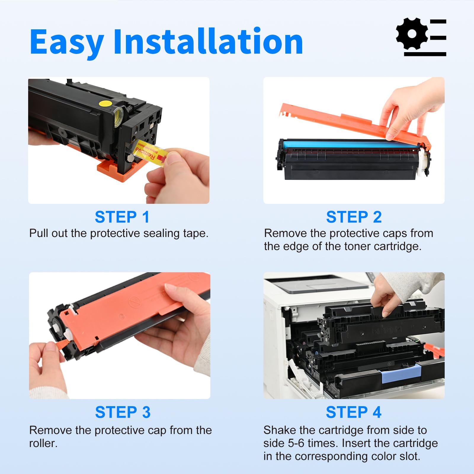 MYCARTRIDGE 207A kompatybilny dla 207A 207X color laserjet pro mfp m283fdw m255dw m282nw W2210A W2212A W2213A W2213A Czarny Cyan Yellow Magenta 4-Pack