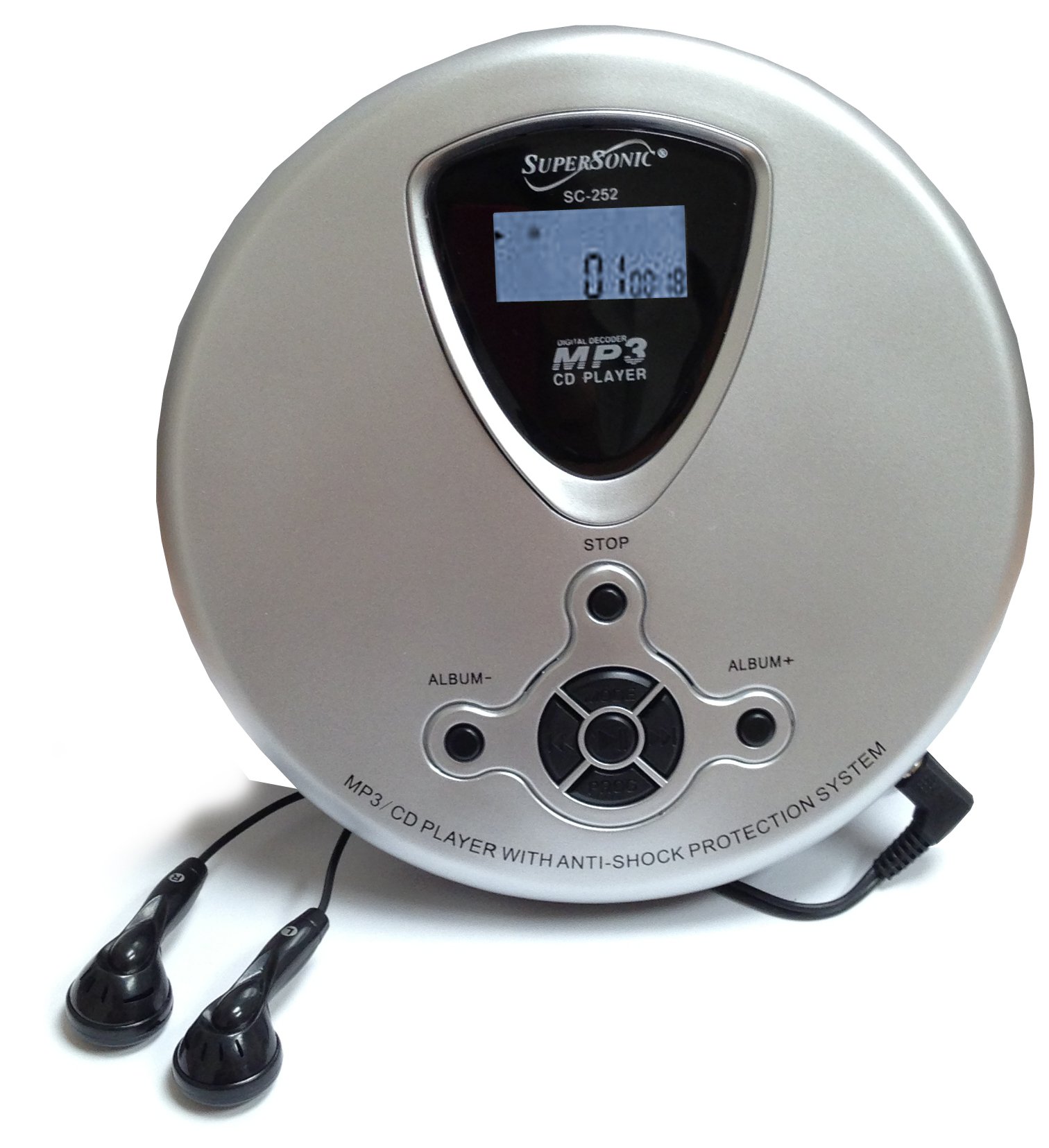 Supersonic SC252 Personal MP3/CD Player