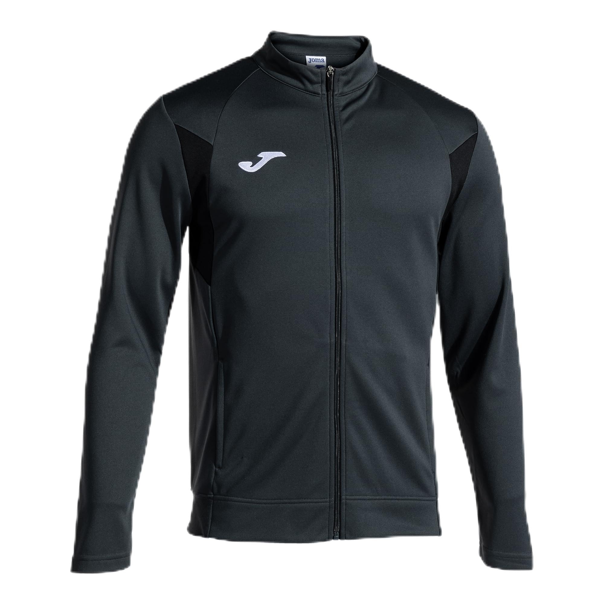 Joma - Herren-Sweatshirt - Winner III - Reißverschluss, Antrazit, schwarz, 5XS