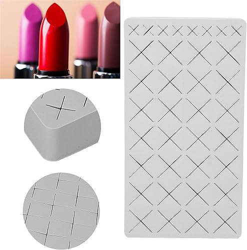 Miniatura 6 de Organizador minimalista de lápiz labial, caja de almacenamiento de maquillaje de silicona, 36 rejillas, gris, belleza/maquillaje