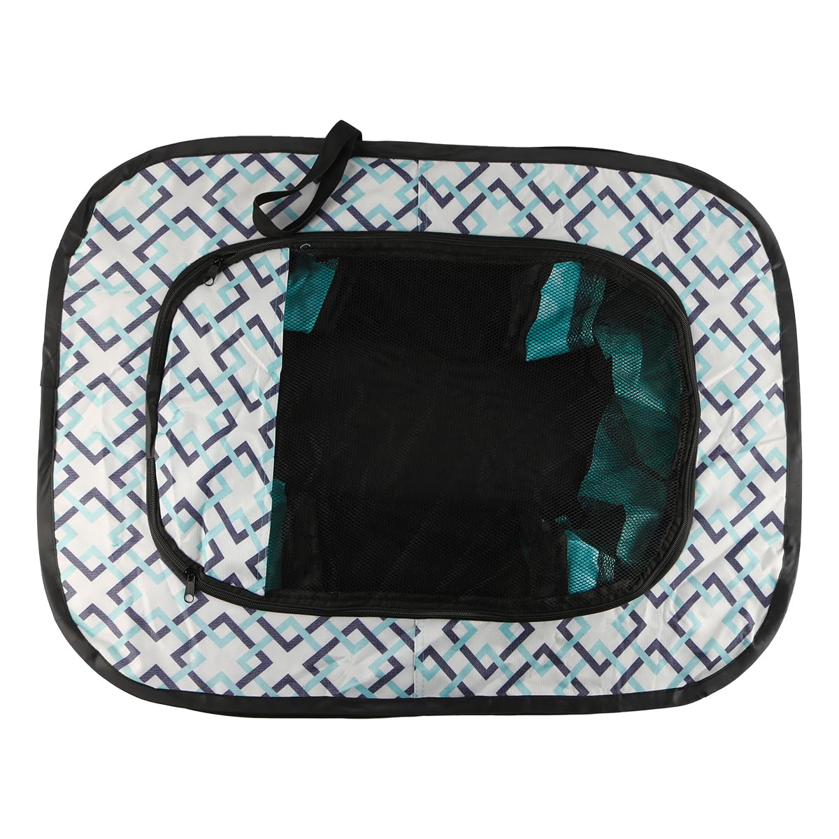 Valla plegable para perros parque de juegos portátil para animales, para cachorros, gatitos, conejos, uso en interiores color verde, tamaño pequeño, ideal para el hogar