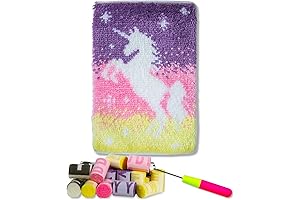 LAPATAIN Latch Hook Kits DIY Crochet Yarn Kits