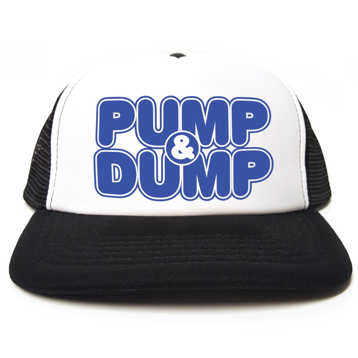 Rocket Fuel 'Pump and Dump' Funny Printed Trucker Cap - Black