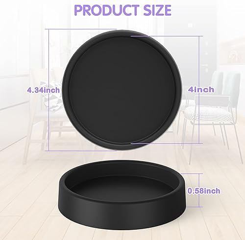 Miniatura 2 de Posavasos para muebles, copas para ruedas de muebles - Almohadillas antideslizantes para muebles para pisos de madera dura - Agarres antideslizantes