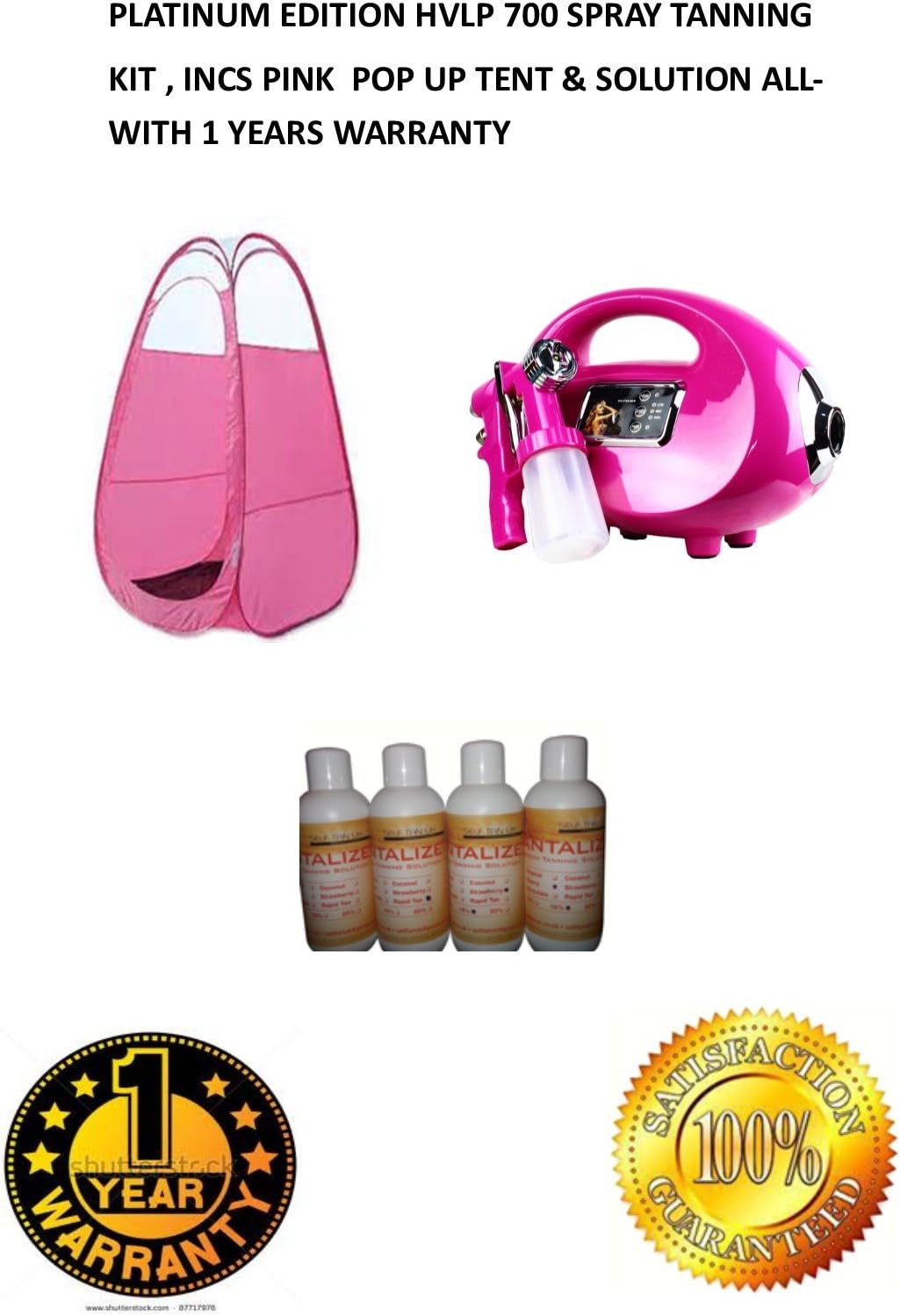 Latest Model PINK HVLP 700 SPRAY TANNING MACHINE, SLEEK PROFESSIONAL DESIGN