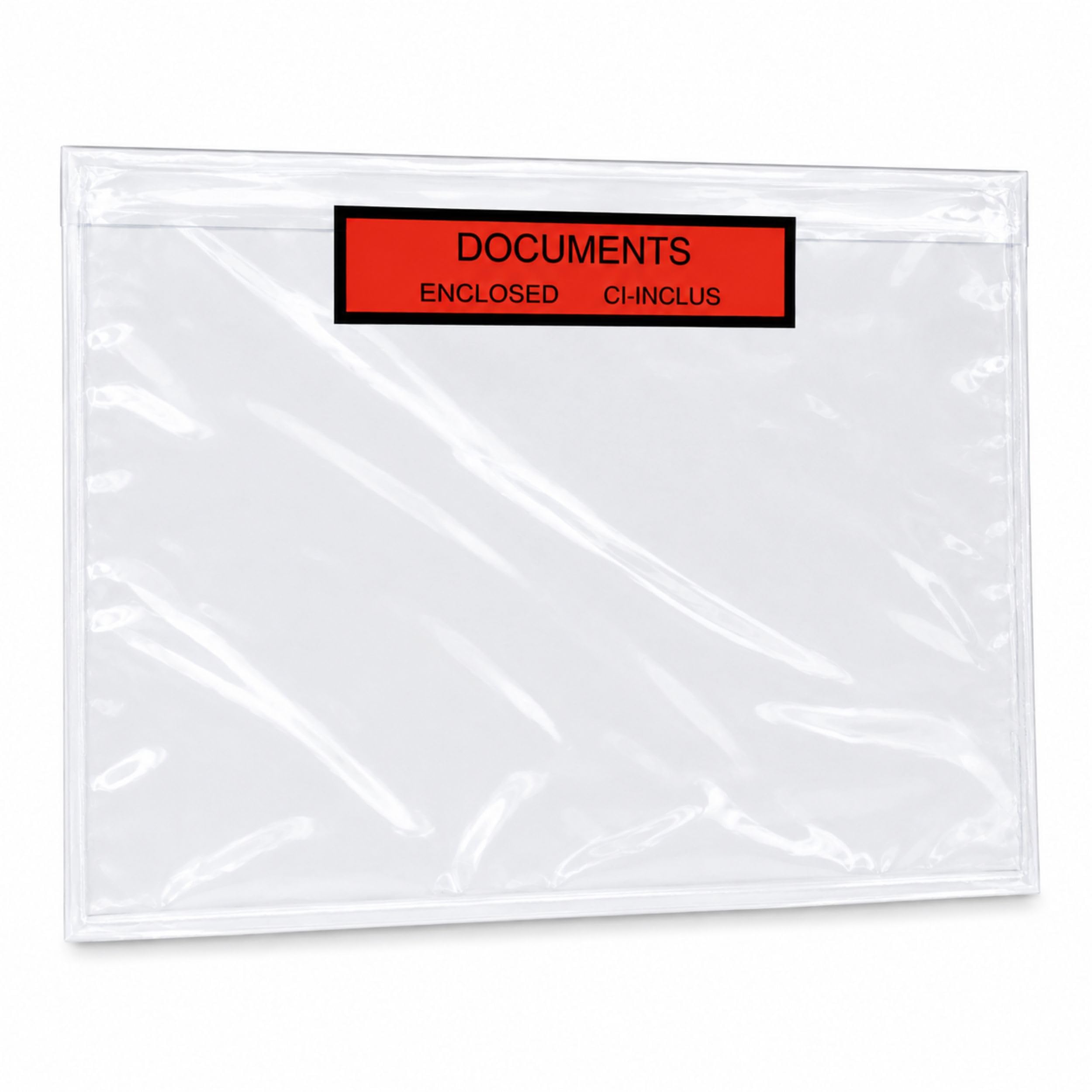 PACKY - Lieferscheintaschen Selbstklebend A4 315x225 mm - 100 Stück - Documents Enclosed