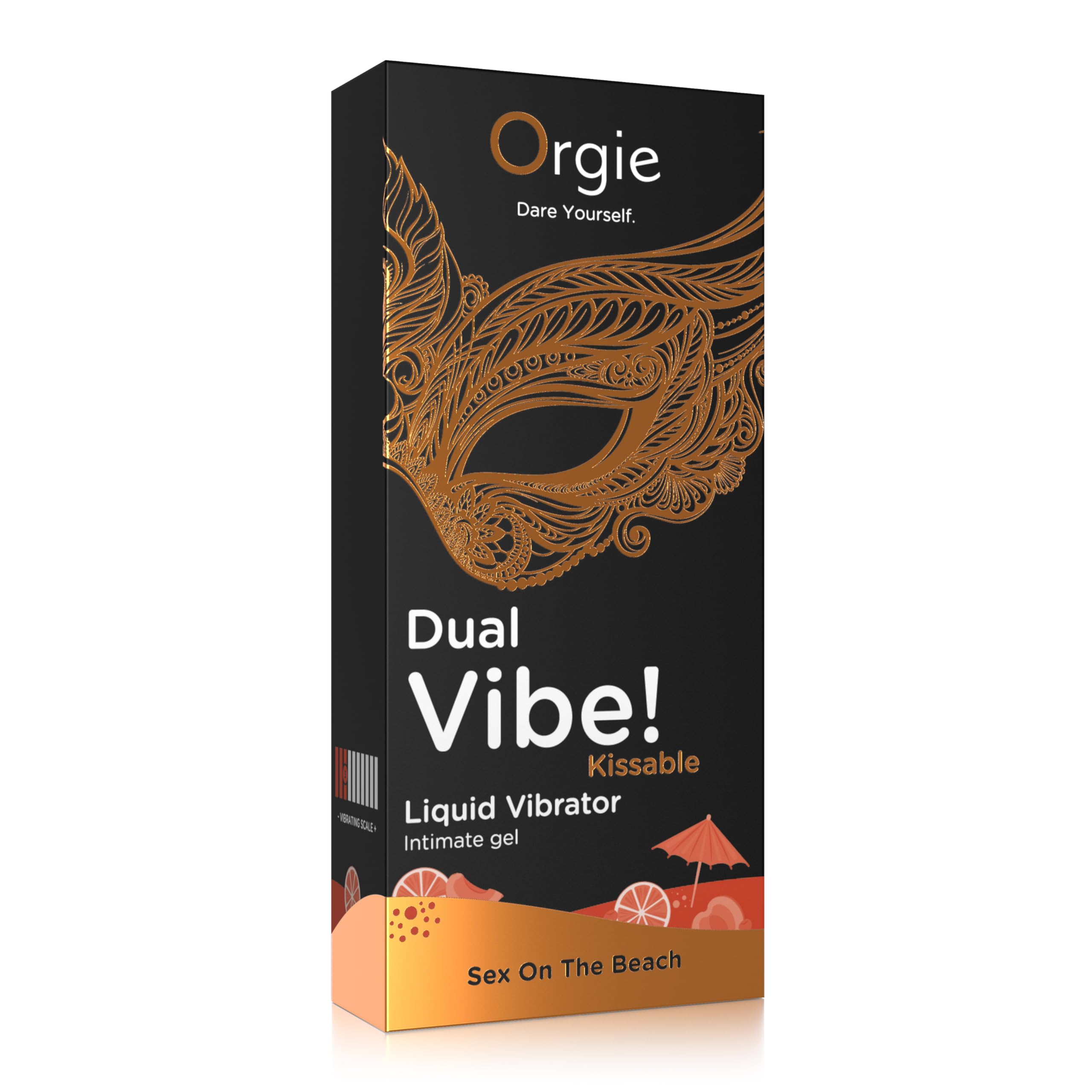 Dula Vibe Kissable Intim-Vibrator-Gel mit Cocktailgeschmack, vibrierend, oral und für Paare, 15 ml, Gleitmittel (Sex On The Beach)