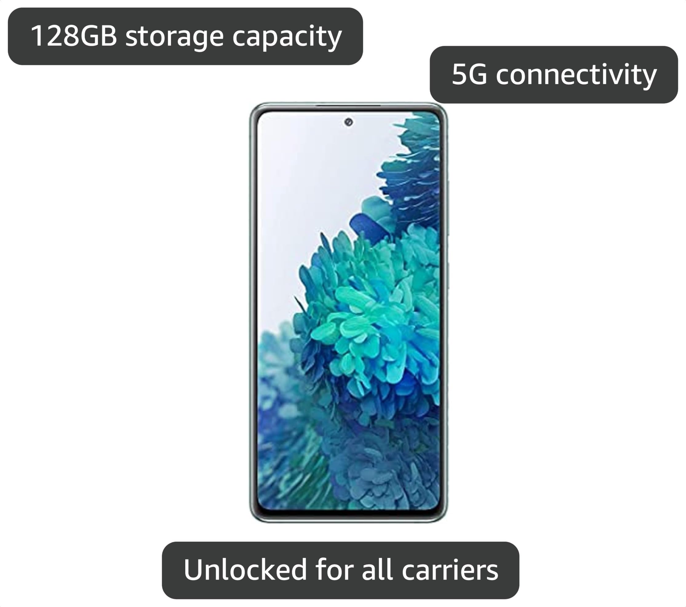 Amazon.com: Samsung Galaxy S20 FE 5G, 128GB, Cloud Mint - Single