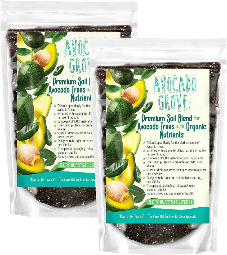 GARDENWISE Avocado Tree Soil – Premium Organic Potting Mix for Avocado Trees | Tailored pH & Organic Nutrients | Fast-Draining & Moisture-Retaining | Indoor & Outdoor Use (10 QUARTS)