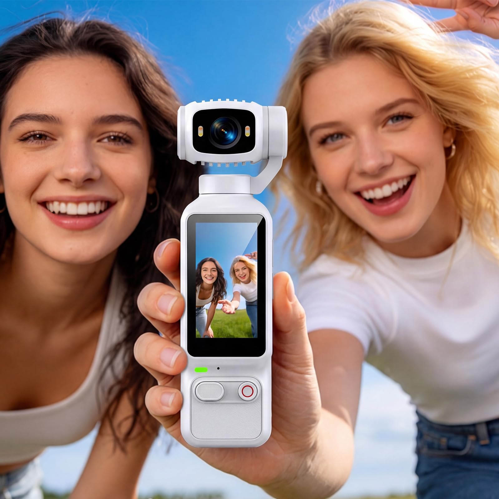 Kieszonkowa kamera sportowa 4K HD, obiektyw obracany o 180 stopni, mini rejestrator wideo DV, do jazdy na rowerze, podróży, uprawiania sportu i aktywności na świeżym powietrzu