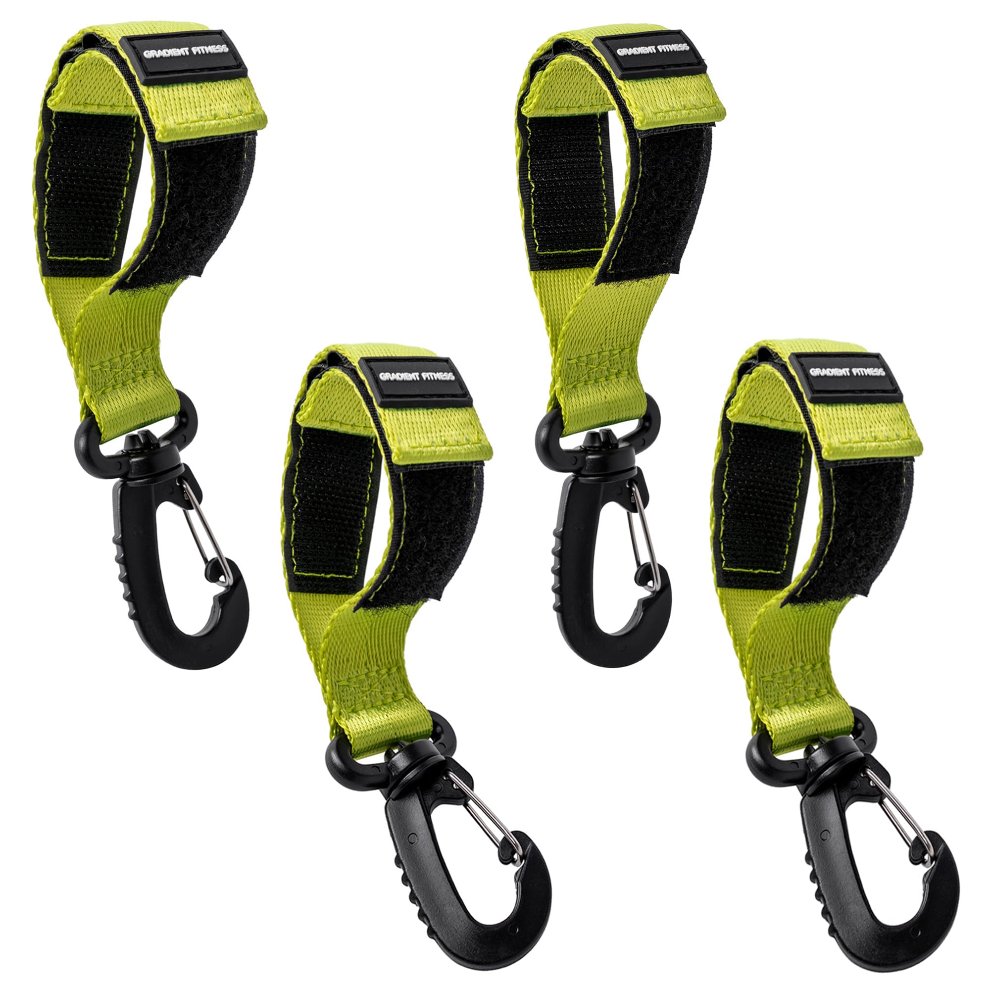 Gradient Fitness 4 Pieces Kayak Paddle Clip, Sup Paddleboard Keeper Paddle Clip Paddle Holder (Green)