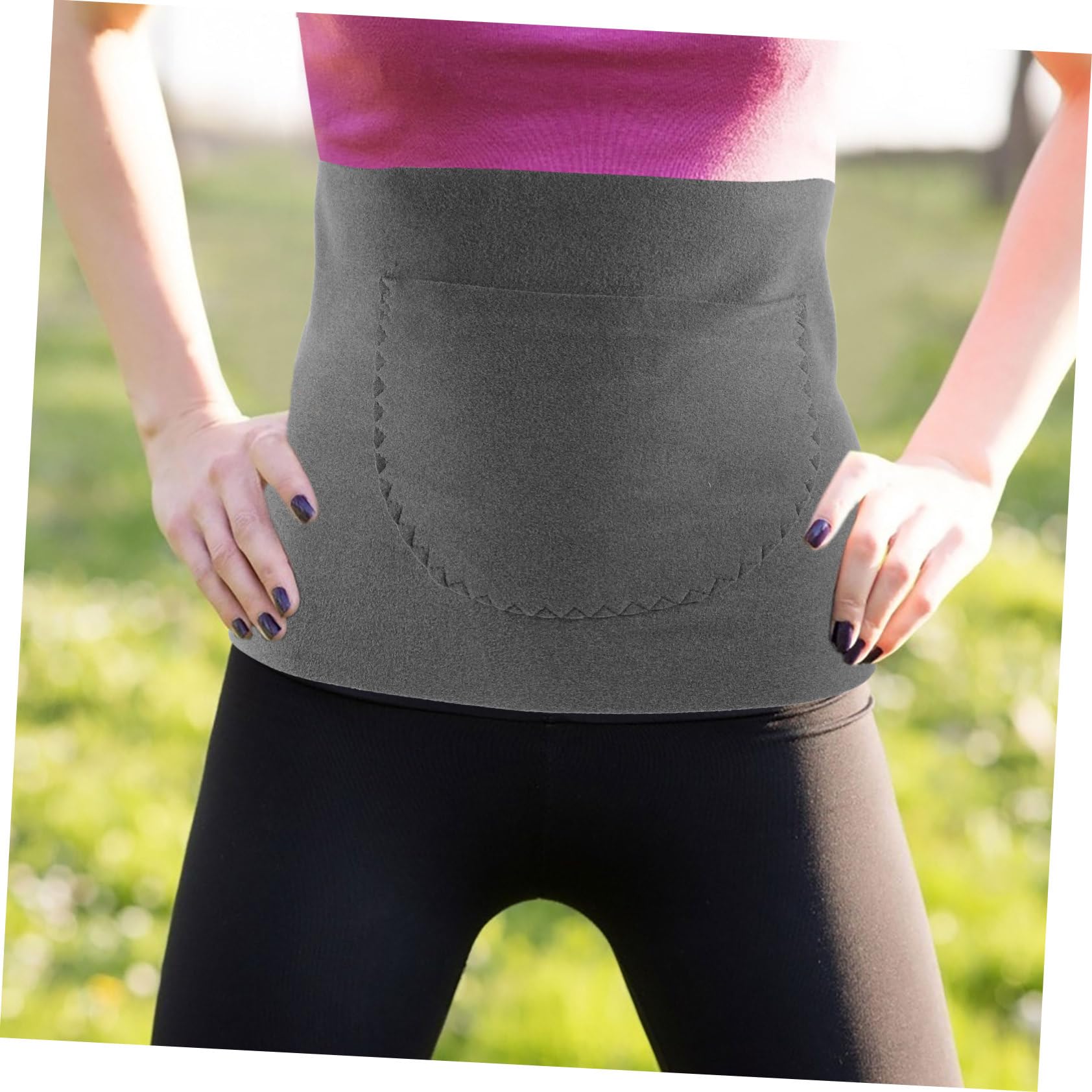 HOMOCONO Waist Warm Belt Protective Elastic Winter Belt Lumbar Support Comfortable for Daily Use Outdoor Activities