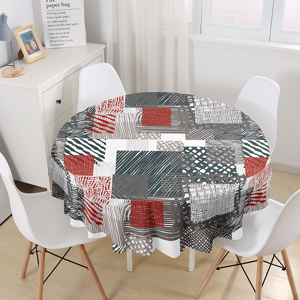 Highdi Nappe Ronde Anti Tache Impermeable 3D Décoration Tissu De Table Facile à Nettoyer Pour Restaurants Cuisine Picnic Party Jardin Protection Tables (Hérisson De Dessin Animé,Diamètre 90cm