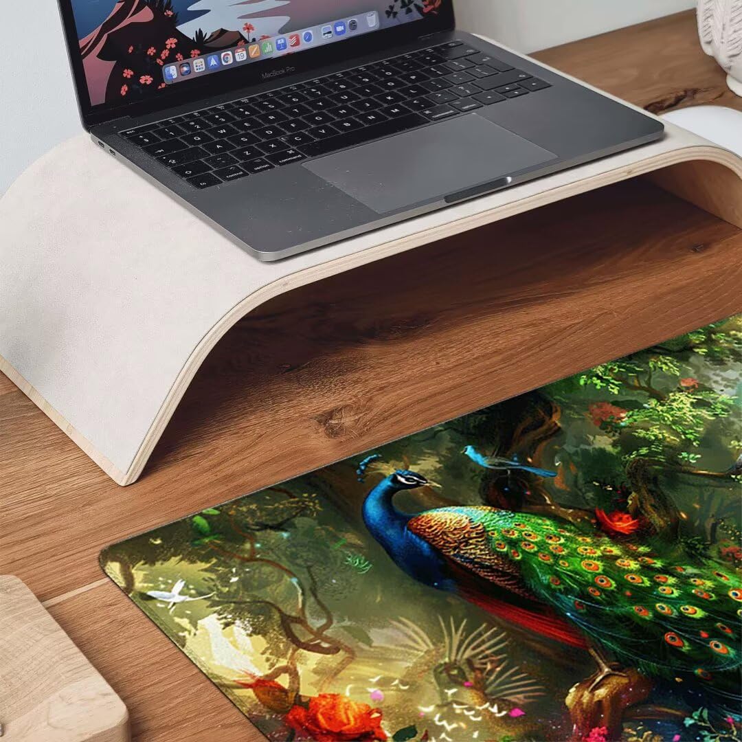 Tapis de Souris de Jeu en Tissu - Surface Exclusive Micro Tissée - Optimisé pour Les Capteurs de Jeu - Taille XXL 1000 x 500 x 3mm (Vert Animal) Tapis de Souris Ergonomique, pour Gamer et Bureau 3-3R