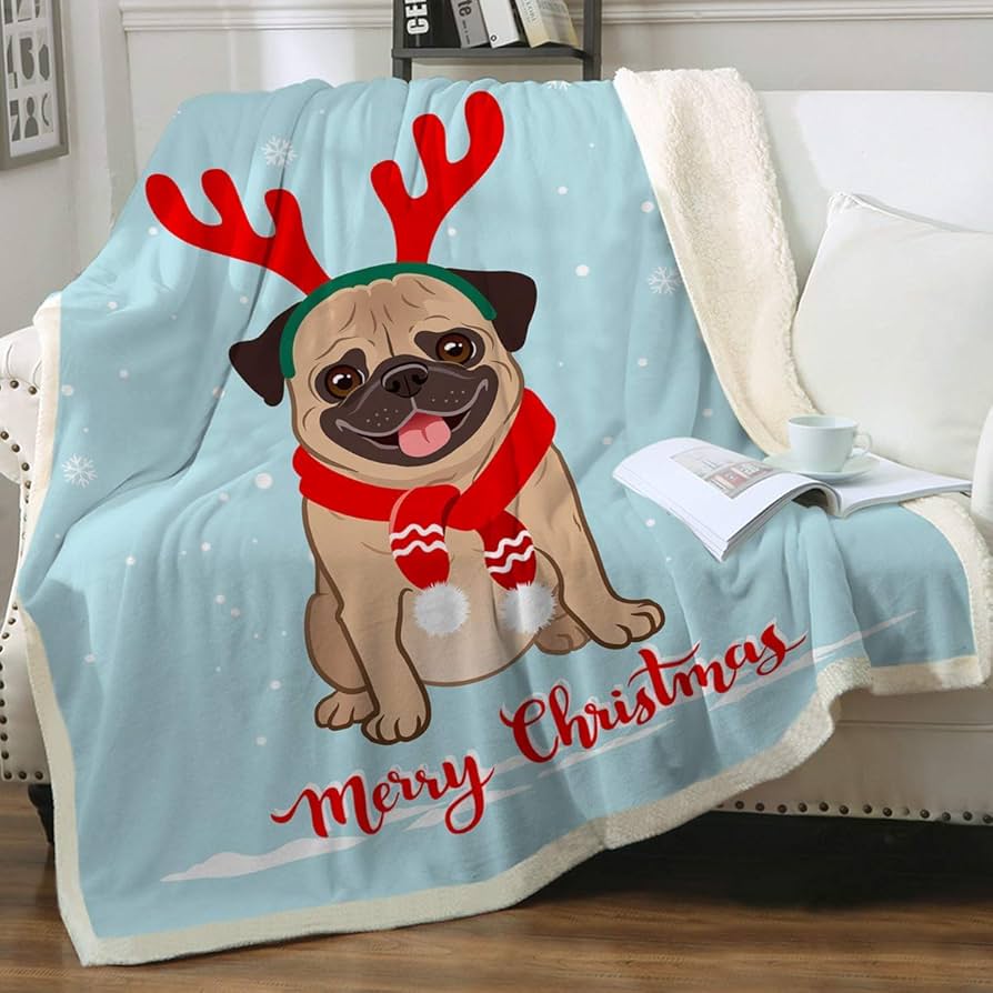 pug blanket amazon