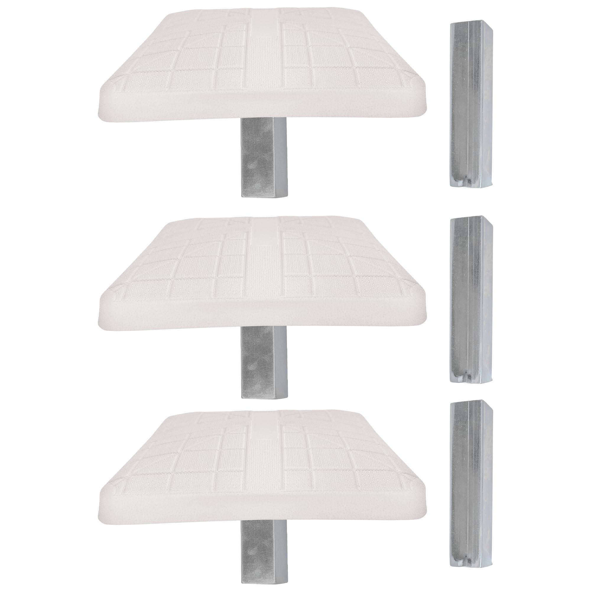 Champion Sports Pro Anchored Baseball/Softball Base Sets - Heavy-Duty Bases with Welded &amp; Bolted Stanchions, Base Replacement Pins &amp; Anchor Plugs