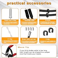 Vista 5 de Cortador de alambre de acero inoxidable, kit de carcasa de cable de cambio y freno de bicicleta, línea de transmisión de bicicleta estándar