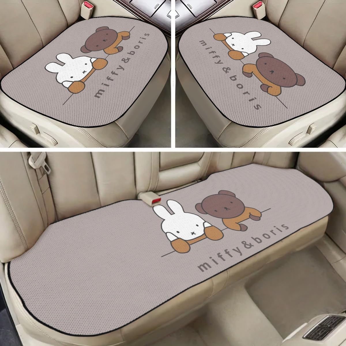 Amazon | ミッフィー 車用アイスシルククッション 車用 シートカバー 