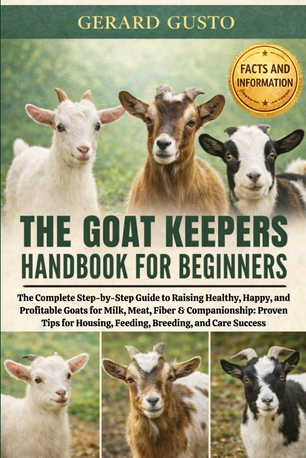 THE GOAT KEEPERS HANDBOOK FOR BEGINNERS: The Complete Step-by-Step Guide to Raising Healthy, Happy, and Profitable Goats for Milk, Meat, Fiber & ... Housing, Feeding, Breeding, and Care Success