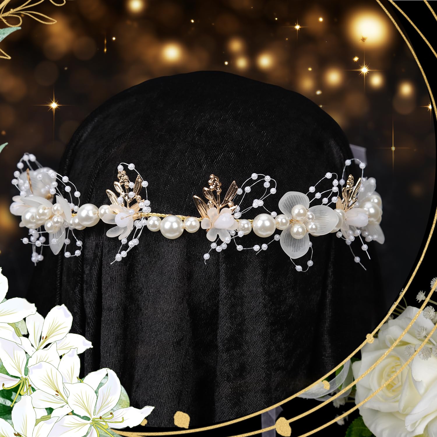 colette malouf ◇ wire flower headband Amazon.com: NQEUEPN