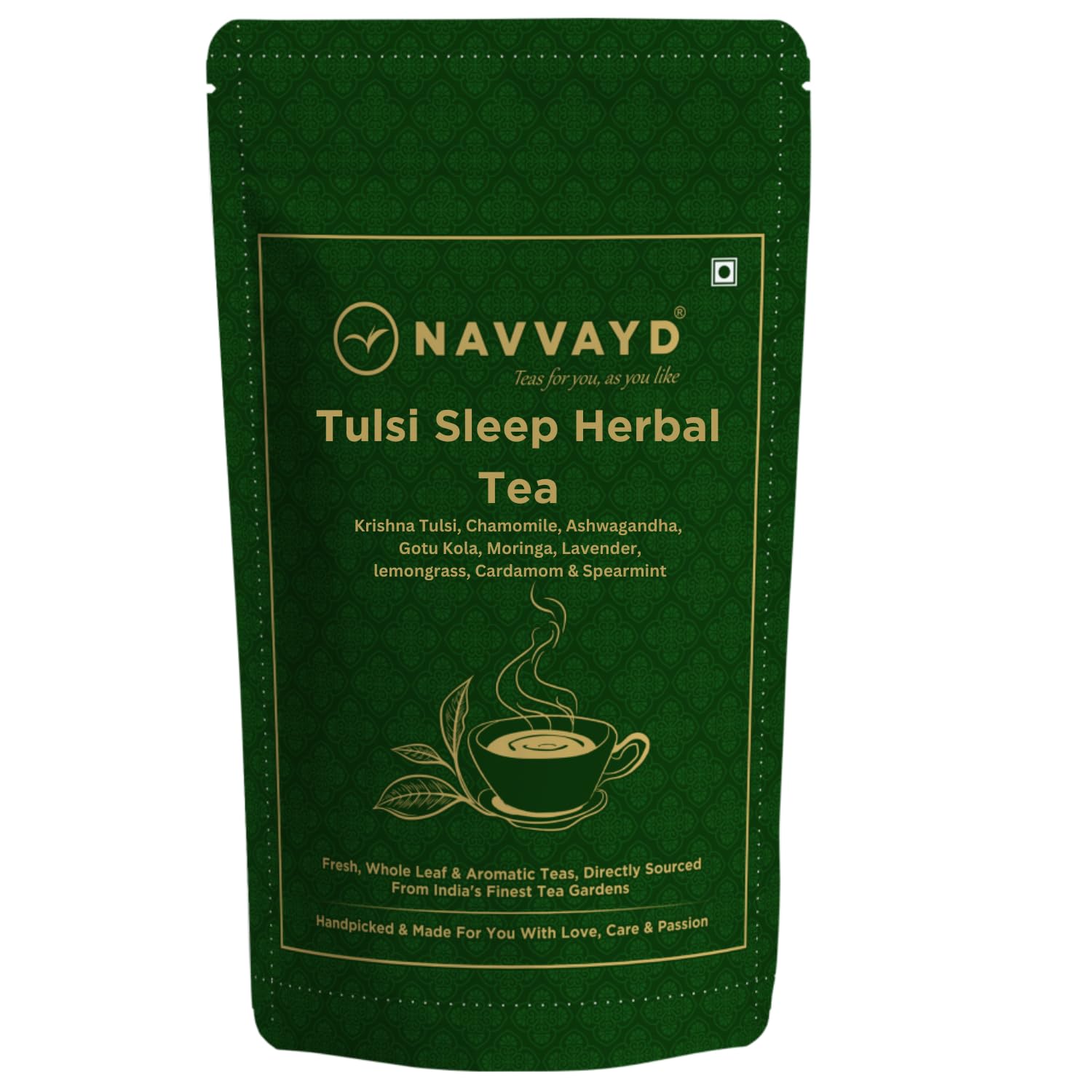 Navvayd Tulsi Sleep Herbal Tea, With Ashwagandha, Brahmi, Chamomile, Moringa, Lavender for Good Sleep & Stress Relief, Tisane - Enjoy Hot or Cold (100 Gm) (B07QZ2MX7K) Amazon Price History, Amazon Price Tracker