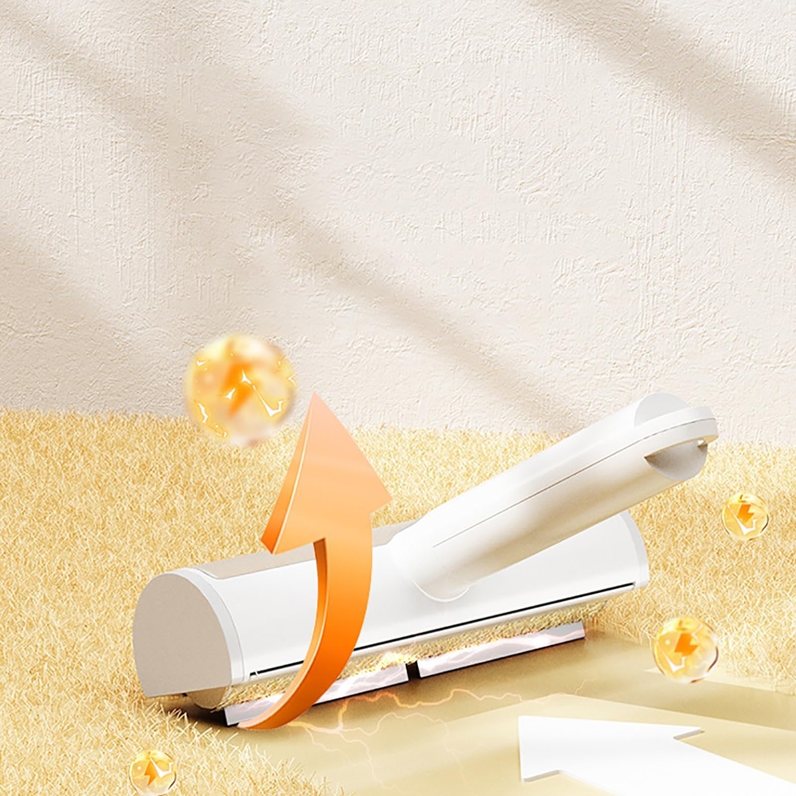 Fusselrolle Klebrige Haarbürste for Haustiere, klebriger Haarreiniger, Kleidung, Laken, Sofa, Teppich, Fusselentferner (Color : White, Size : 19x8x20.5cm)