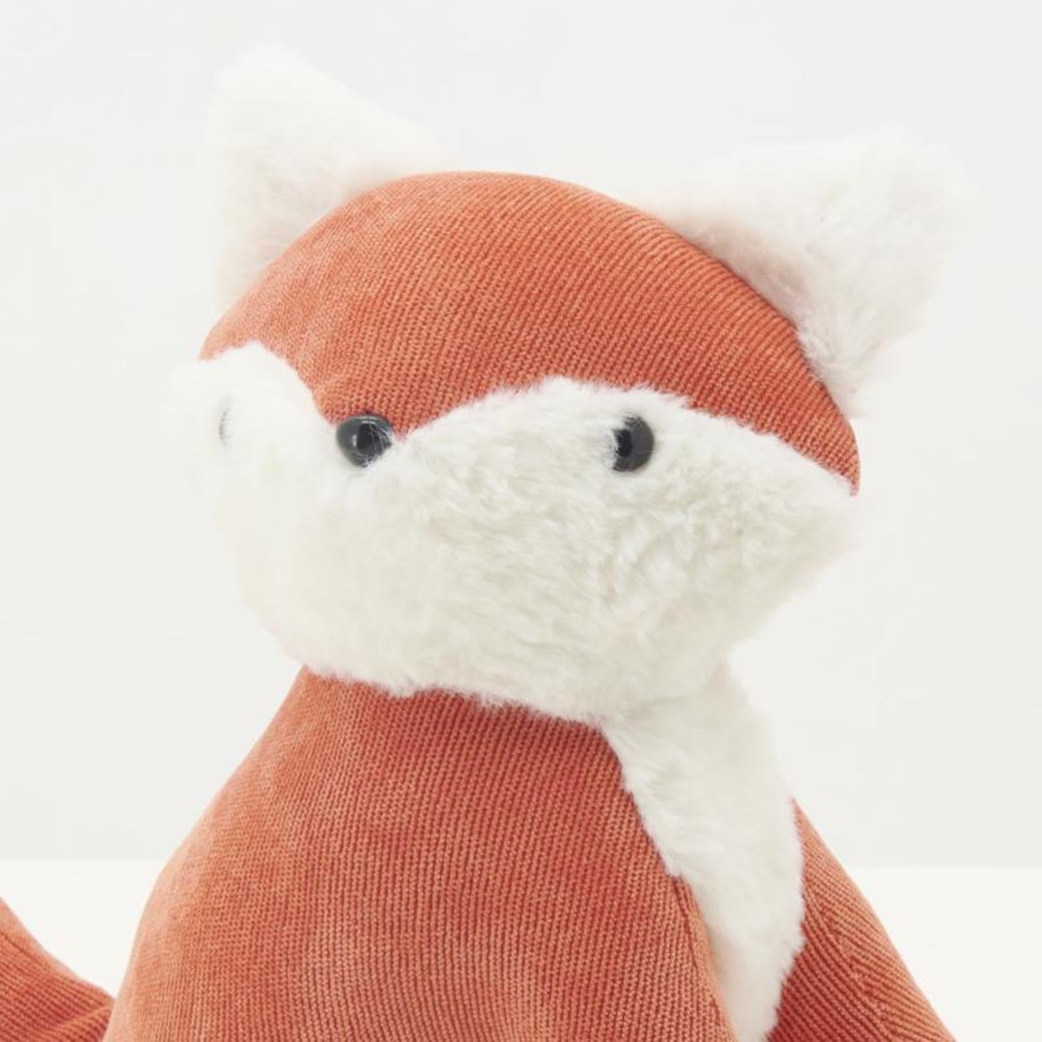 AUBRY GASPARD - Cale-Porte en Coton - Forme de Renard - Couleurs Orange et Blanc - Dimensions 20 x 18 x 24 cm - Idéal pour Chambre d'enfant - Accessoire Décoratif et Pratique