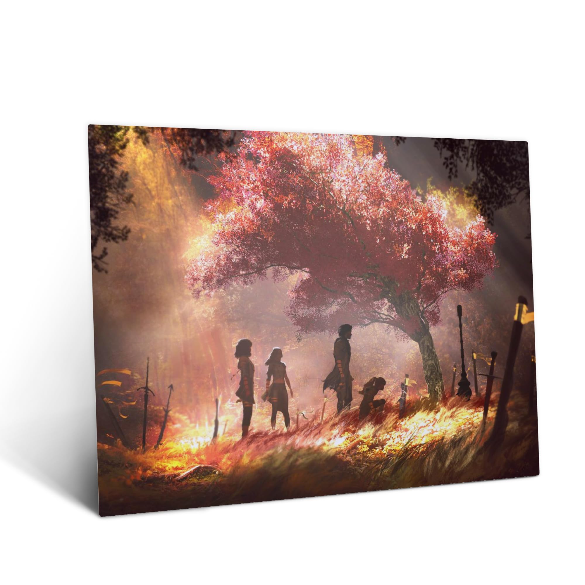 Displate Officiel Clair Obscur: Expedition 33 Poster - Sword Graveyard - Métallique Fixation Magnétique Licence Officielle Image Affiche de Haute Qualité 45 cm x 32 cm