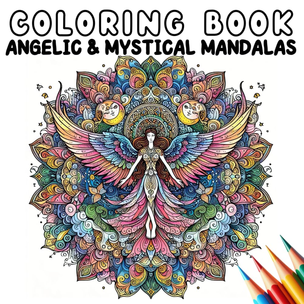 Coloring Book - Angelic and Mystical Mandalas (Coloring Book - Mandalas)