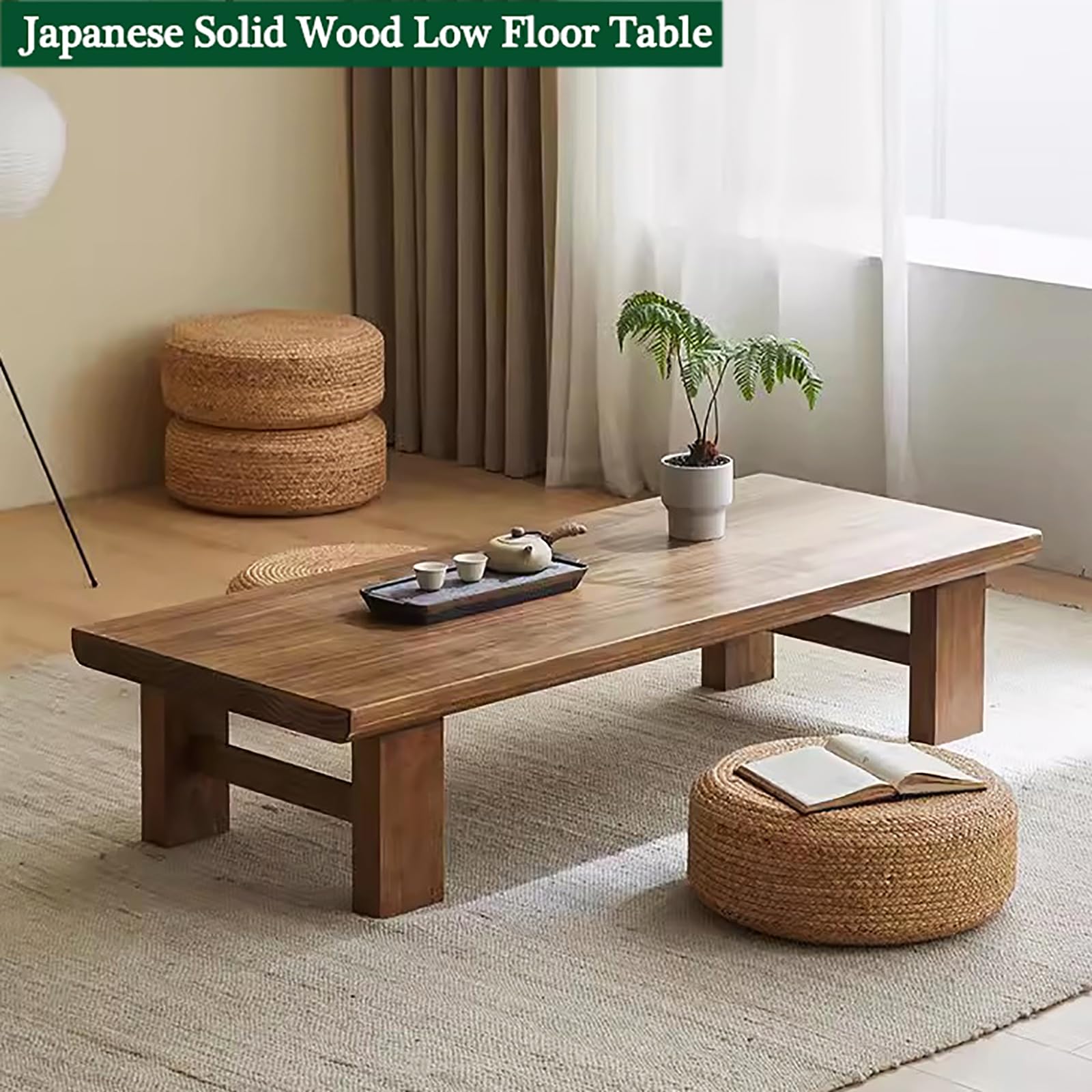 センターテーブル・ローテーブル Tendo Vintage Low table Japanese Low Table, Solid Wood Coffee & Dining Table, Vintage