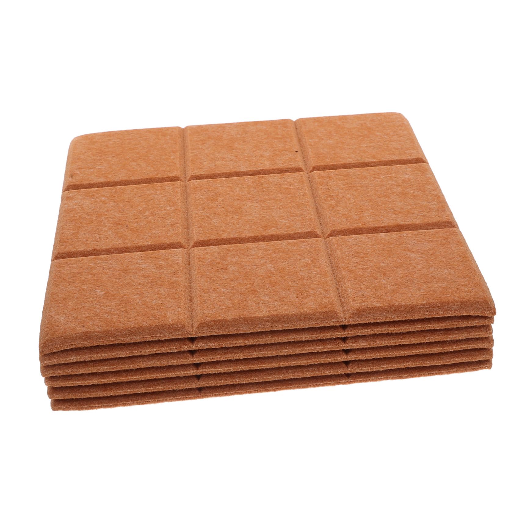 SEWACC 6pcs Self-Adhesive Felt Bulletin Board Tiles Decorative Memo Board for Home Office Multi-Purpose Push Pin for Photos and Notes