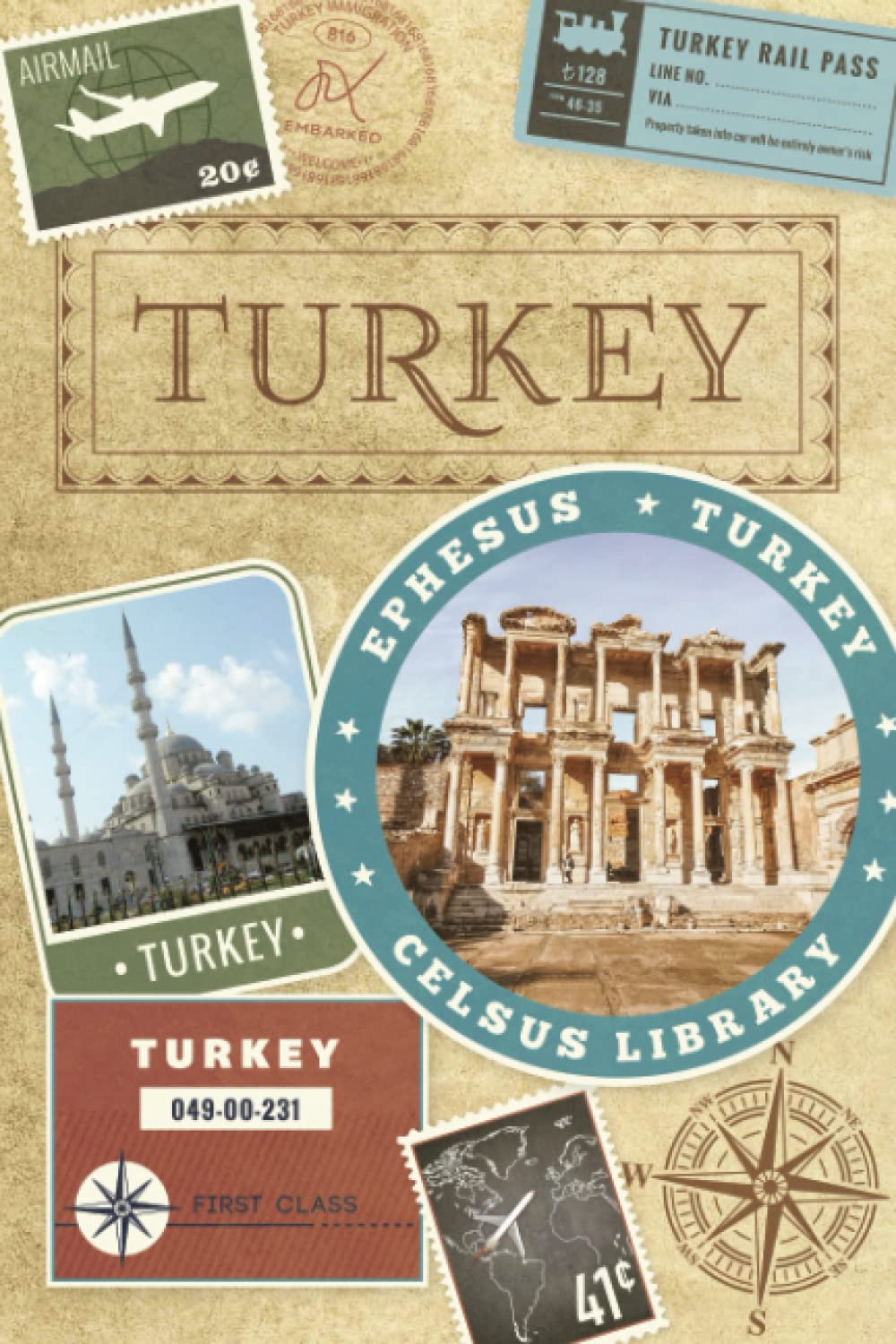 Turkey Travel Journal - Blank Lined Turkey Travel Book- a Retro Travel Diary, an Essential Travel Notebook for your Turkey holiday. Write Daily, ... Log.: Great for study abroad students!